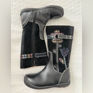 Umi Girls Leather Suede Winter Boots Size 9